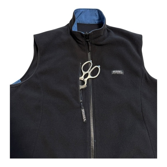 Running Room Vest Zip Up Fleece Reversible Blue Black - Size XL - Picture 6 of 12